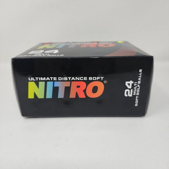 Nitro Golf Ultimate Distance Soft Golf Balls Multicolor 24 Pack Matte Finish - Picture 5 of 6